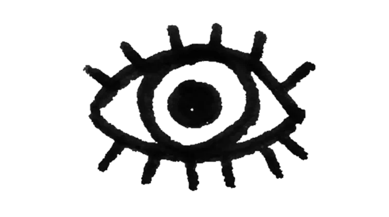 Image of an illustrated eye.